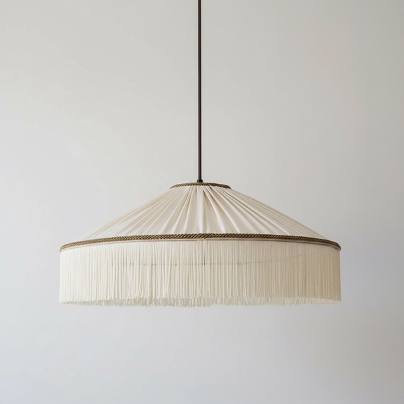 Diosa Fabric Lamp.  Beige - Picture 2 of 4